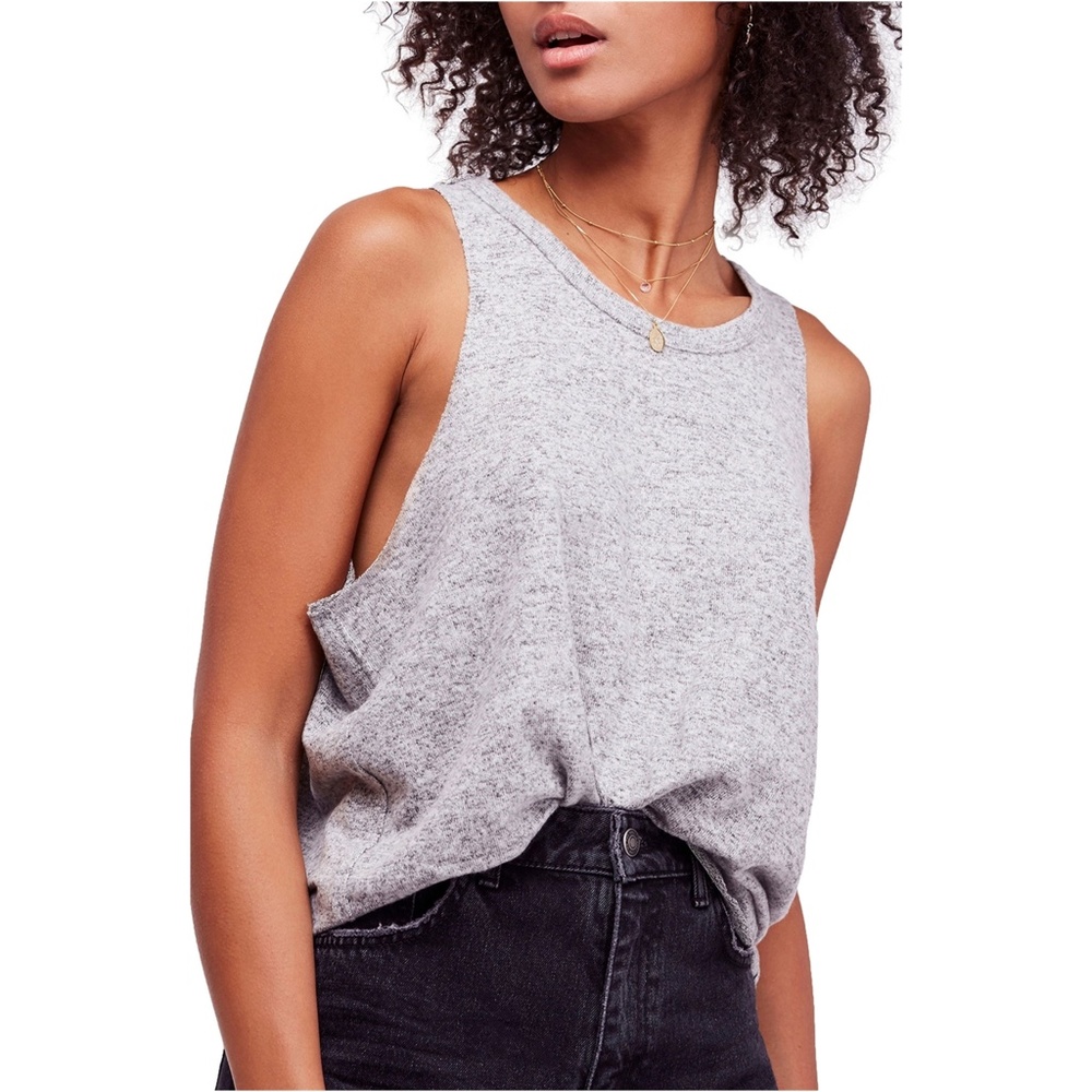 Free People Coziest tank top in grey